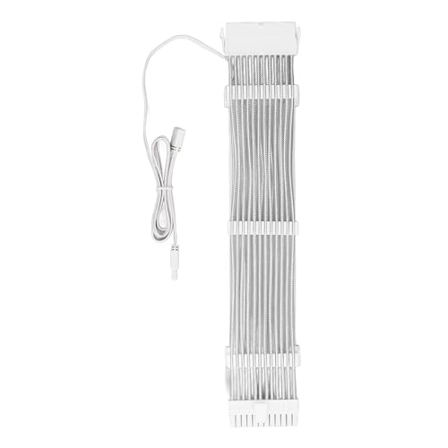 Ylwxzenith White Argb GPU -Erweiterungskabel 24Pin, Unterstützung 5V 3Pin Argb -Synchronisation, Helligkeit Dual LED -Quelle, 360 -Grad -Beleuchtungseffekt, 18AWG Silber -Plattierdraht für Ylwxzenith White Argb GPU -Erweiterungskabel 24Pin, Unterstützung 5V 3Pin Argb -Synchronisation, Helligkeit Dual LED -Quelle, 360 -Grad -Beleuchtungseffekt, 18AWG Silber -Plattierdraht für von Ylwxzenith