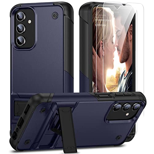 YmhxcY Hülle für Galaxy A14 5G mit Samsung A14 5G mit 2-teiligem Explosionsgeschützte Membran,[Anti-Kratzer] Militärische Stoßfeste Handyhülle Samsung Galaxy A14 5G-Weiß/Schwarz von YmhxcY