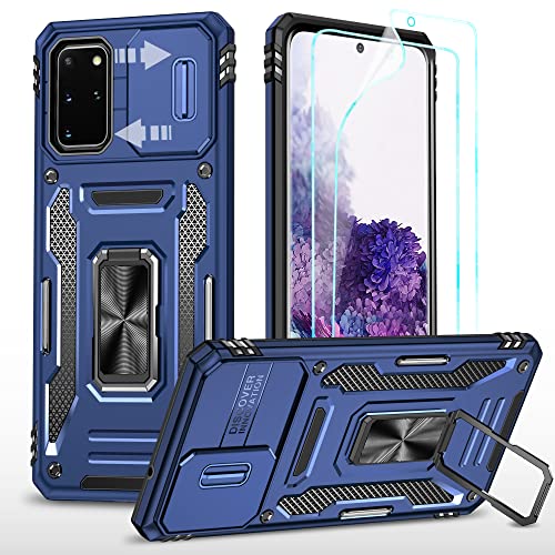 YmhxcY Hülle Für Samsung Galaxy S20 Hülle,*2 Displayschutzfolie,Slide Camera Cover, Militär Grade Schutzhülle, 360°Drehen Metallständer,Für Samsung Galaxy S20 Hülle-Blau YmhxcY Hülle Für Samsung Galaxy S20 Hülle,*2 Displayschutzfolie,Slide Camera Cover, Militär Grade Schutzhülle, 360°Drehen Metallständer,Für Samsung Galaxy S20 Hülle-Blau von YmhxcY