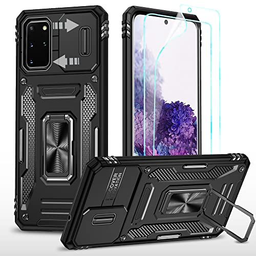 YmhxcY Hülle Für Samsung Galaxy S20 Hülle,*2 Displayschutzfolie,Slide Camera Cover, Militär Grade Schutzhülle, 360°Drehen Metallständer,Für Samsung Galaxy S20 Hülle-Schwarz YmhxcY Hülle Für Samsung Galaxy S20 Hülle,*2 Displayschutzfolie,Slide Camera Cover, Militär Grade Schutzhülle, 360°Drehen Metallständer,Für Samsung Galaxy S20 Hülle-Schwarz von YmhxcY
