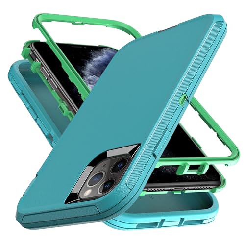 YmhxcY Hülle für iPhone 11 Pro,3-in-1 Anti-Drop-Schutzhülle für iPhone 11 Pro 5,8 Zoll-Aqua Blue/Lime Green YmhxcY Hülle für iPhone 11 Pro,3-in-1 Anti-Drop-Schutzhülle für iPhone 11 Pro 5,8 Zoll-Aqua Blue/Lime Green von YmhxcY