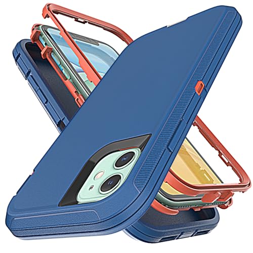 YmhxcY Hülle für iPhone 13 Mini und iPhone 12 Mini,mit 3-in-1 Anti-Drop-Schutzhülle für Apple iPhone 13 Mini/iPhone 12 Mini 5,4 Zoll-Blau/Orange YmhxcY Hülle für iPhone 13 Mini und iPhone 12 Mini,mit 3-in-1 Anti-Drop-Schutzhülle für Apple iPhone 13 Mini/iPhone 12 Mini 5,4 Zoll-Blau/Orange von YmhxcY