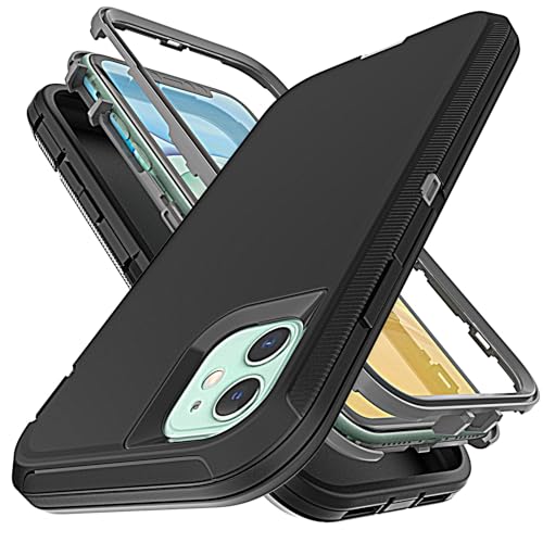 YmhxcY Hülle für iPhone 13 Mini und iPhone 12 Mini,mit 3-in-1 Anti-Drop-Schutzhülle für Apple iPhone 13 Mini/iPhone 12 Mini 5,4 Zoll-schwarz YmhxcY Hülle für iPhone 13 Mini und iPhone 12 Mini,mit 3-in-1 Anti-Drop-Schutzhülle für Apple iPhone 13 Mini/iPhone 12 Mini 5,4 Zoll-schwarz von YmhxcY