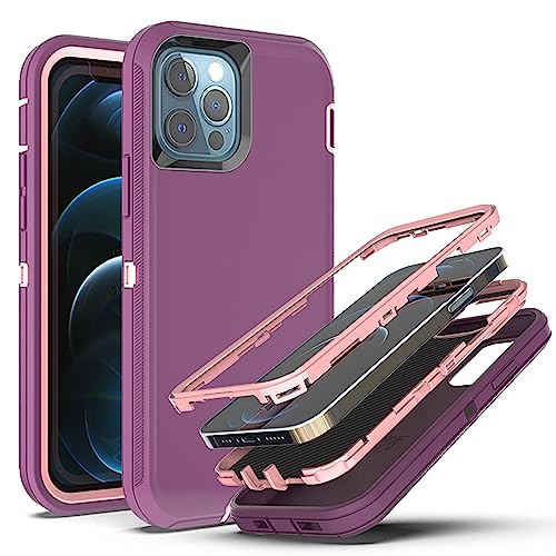YmhxcY Schutzhülle für iPhone 11 Pro Max, stoßfest, sturzsicher, staubdicht, sturzsicher, 3-lagig, langlebig, strapazierfähig, für Apple iPhone 11 Pro Max 6,5 Zoll, Weinrot und Rosenrosa YmhxcY Schutzhülle für iPhone 11 Pro Max, stoßfest, sturzsicher, staubdicht, sturzsicher, 3-lagig, langlebig, strapazierfähig, für Apple iPhone 11 Pro Max 6,5 Zoll, Weinrot und Rosenrosa von YmhxcY