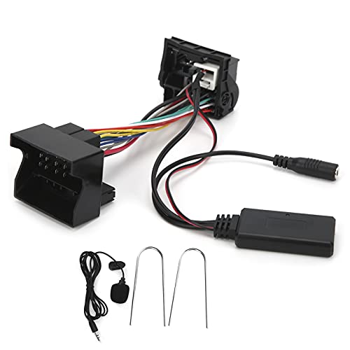Ymiko Audio-Adapter für Citroen, Stereo-Audio-Adapter mit Mikrofon, Passend für Peugeot 207 307 407 308, 12-poliges Bluetooth-AUX-IN-Kabel von Ymiko
