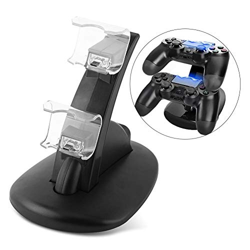 Ymiko USB Dual Charging Charger Dockingstation Ständer für PS4 Playstation 4 Slim/Pro Controller, platzsparend von Ymiko