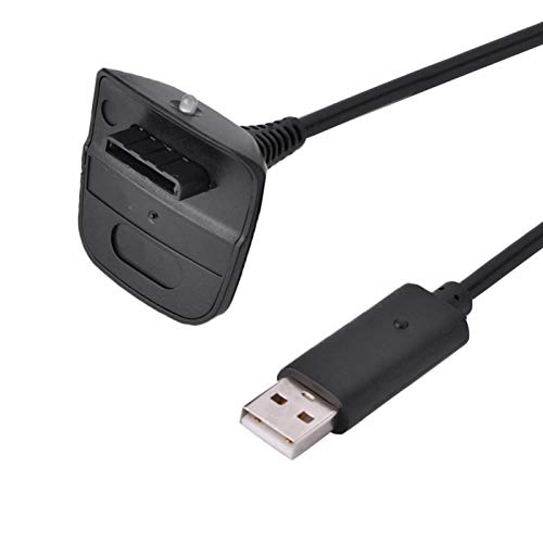 für Microsoft für 360 Controller Usb-Ladegeröt Schnellladekabel, Reines Kupfer(Schwarz) von Ymiko