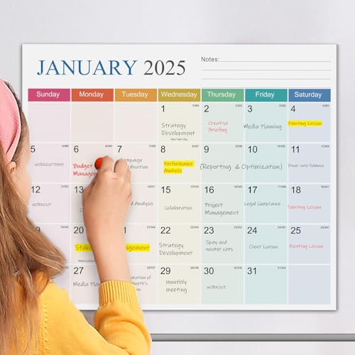 Magnetischer Kalender für Kühlschrank – 2025 Kalender Kühlschrankmagnet von jetzt bis Dezember 2025, große Größe (33 x 27,9 cm), 15 Monate Wandkalender für einfache Planung und verbesserte Effizienz von Ymumuda