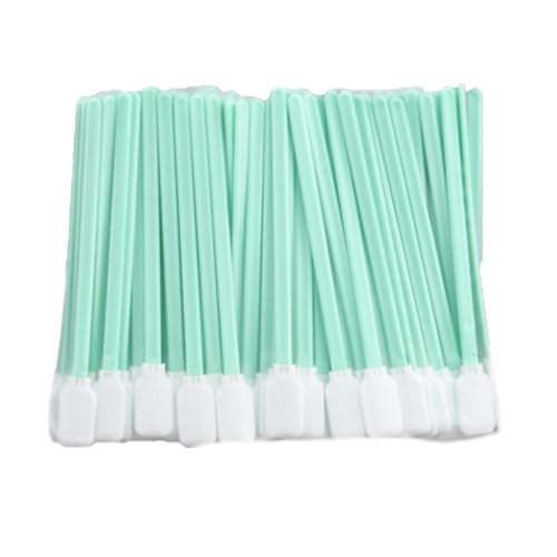 50STk Reinigungsstäbchen Fusselfrei Sterile Wattestäbchen Lang Schaumstoff Stäbchen Staubfreie Reinigungstücher Einseitige Doppelschicht aus Polyester für Kamera Objektiv Präzisionsreinigung von Ymxil