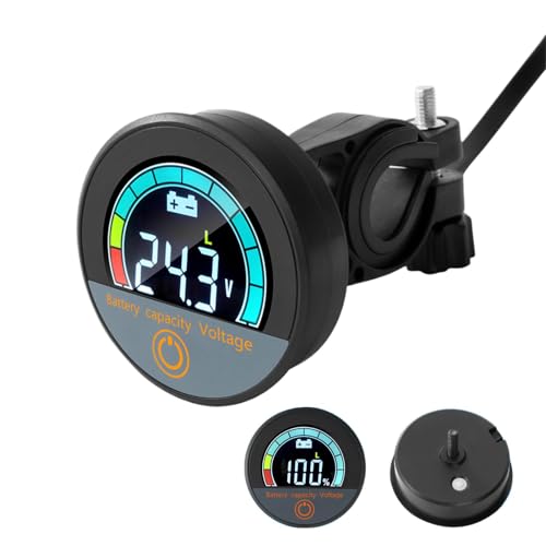 Batterietester Automotive,Battery Capacity Tester - Auto Batterietester Auto Spannungsmesser mit Alarm | Autobatterie Monitor Praktischer Batteriespannungstester für 12V-84V Fahrzeugsystem von Ynnhik