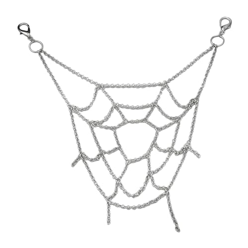 Hosenketten für Frauen, Punk-Schlüsselanhänger, Körperschmuck, Goth-Kette, Spinnennetzkette, Modeschmuck, Taschenketten für Männer von Ynnhik