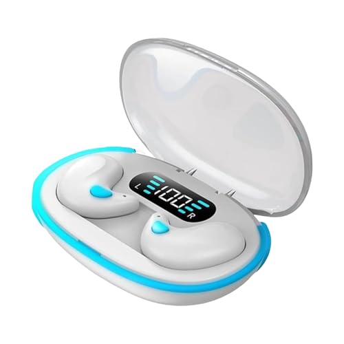 Knochenleitungsschlafkopfhörer, Kopfhörer mit LED -Digitalanzeige | Wireless In-Ear-Ohrhörer Lärmstündungsdesign | Mit der innovativen Gestaltung eines unabhängigen Doppelwirtes bieten diese Schlafkop von Ynnhik
