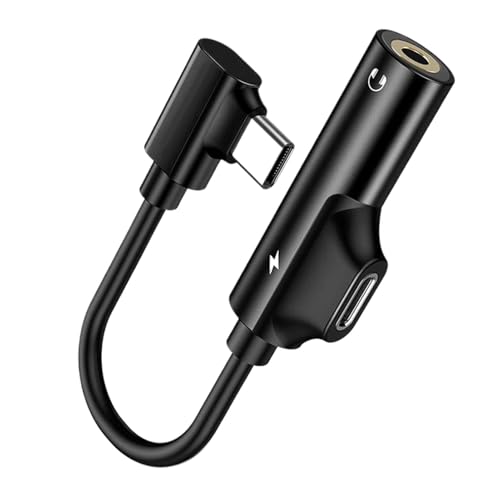 Kopfhörer und Ladegerät Adapter | Audio-Konvertierungs-Anschluss - 2 in 1 Typ -C zu 3,5 mm Adapter Dongle Kopfhörerkonverter für Mobiltelefone Kopfhörer und Ladegerät Adapter | Audio-Konvertierungs-Anschluss - 2 in 1 Typ -C zu 3,5 mm Adapter Dongle Kopfhörerkonverter für Mobiltelefone von Ynnhik