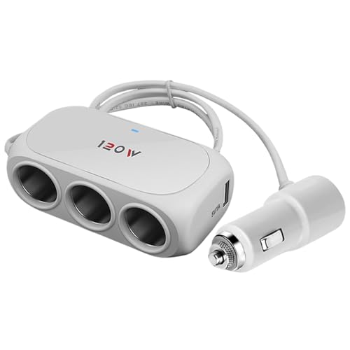 Ladegerät für Auto -Telefon, Mobiltelefone Automobile Ladegeräte - Schnelles Laden 3 Wege Socket -Port tragbares schnelles Laden für iOS Systems Autozubehör von Ynnhik