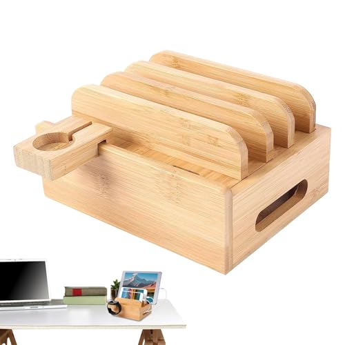 Ladestation Holz - Dekorativer Ladeveranstalter - Nachtstation Organiser für Handy, Uhr, Laptop, Tablet Ladestation Holz - Dekorativer Ladeveranstalter - Nachtstation Organiser für Handy, Uhr, Laptop, Tablet von Ynnhik