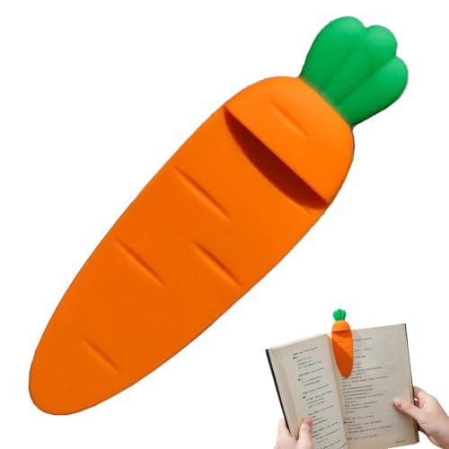 Lesezeichen für Lesezeichen, Silikon-Seiten Lesezeichen - Silikon Karotte Lesezeichen für Seiten - Studenten Briefpapier Lustiges Lesezeichen für Erwachsene, Kinder, Familie, Freunde Lesezeichen für Lesezeichen, Silikon-Seiten Lesezeichen - Silikon Karotte Lesezeichen für Seiten - Studenten Briefpapier Lustiges Lesezeichen für Erwachsene, Kinder, Familie, Freunde von Ynnhik