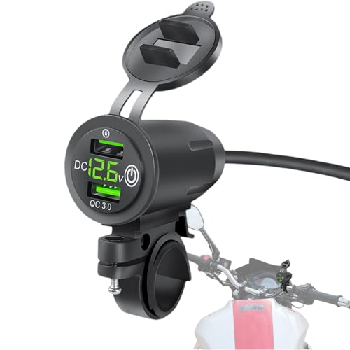 Motorrad-Handy-Ladegerät, Lenkerhalterung, Schnellladung, Powersports-Akku-Ladegeräte – USB-Ladegerät für Boote, Schiffe, Motorräder, Geländefahrzeuge Motorrad-Handy-Ladegerät, Lenkerhalterung, Schnellladung, Powersports-Akku-Ladegeräte – USB-Ladegerät für Boote, Schiffe, Motorräder, Geländefahrzeuge von Ynnhik