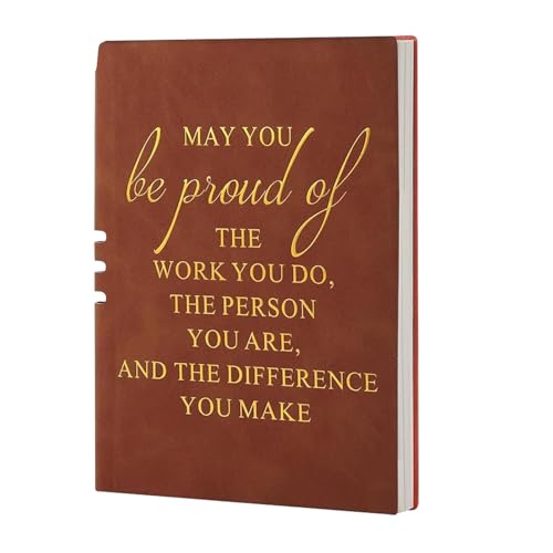 PU Leder Journal Notebook, Herren Journal - Business Notebook in A5 Größe - Motivierendes Tagebuch Schulbedarf, PU-Leder-Cover Notebook für Schule Heimunternehmen von Ynnhik