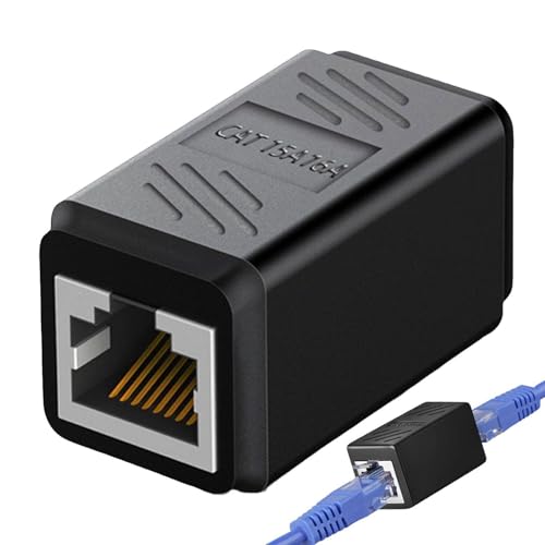RJ45 Stecker | Zuverlässige RJ45 -Kopplung Buchse zu Buchse - sehr kompatibler -Anschluss für CAT5E CAT6 CAT7 Ethernet-Kabel von Ynnhik