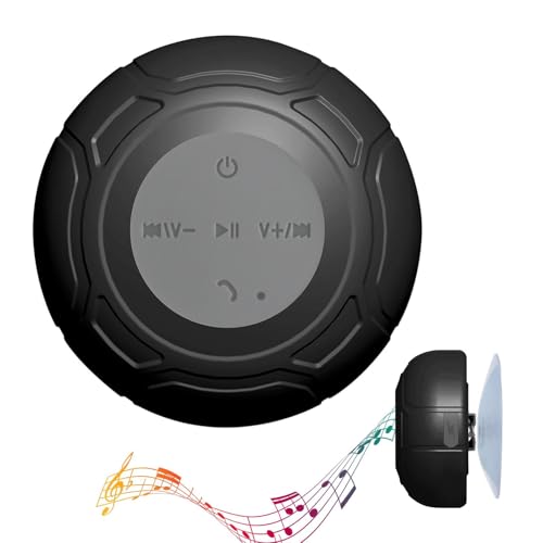 Saug Cup Lautsprecher - IPX5 Wasserdichte Outdoor-Elektronik Wireless Type -C Ladung | Eingebaute Mikrofon tragbare elektronische Gadgets für Kajak, Outdoor-Strand Saug Cup Lautsprecher - IPX5 Wasserdichte Outdoor-Elektronik Wireless Type -C Ladung | Eingebaute Mikrofon tragbare elektronische Gadgets für Kajak, Outdoor-Strand von Ynnhik