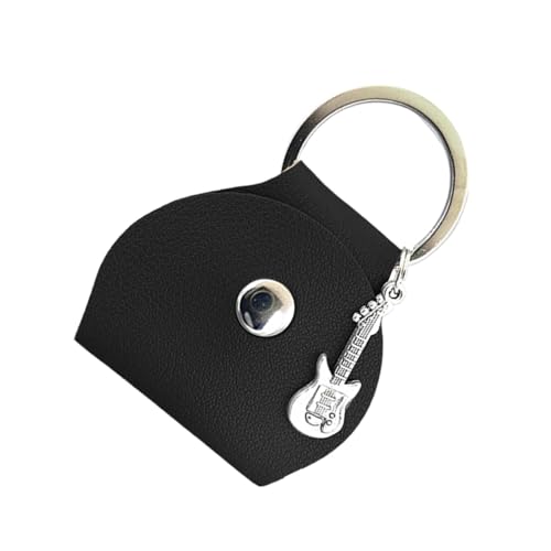 Schlüsselanhänger Guitar Picks Gehäuse, Pick-Halter Organizer - Pick-Lagerung Kann sein - PU-Leder-Speicherwerkzeug Für Zuhause, Bühnenverhalten, Bühnenverhalten von Ynnhik