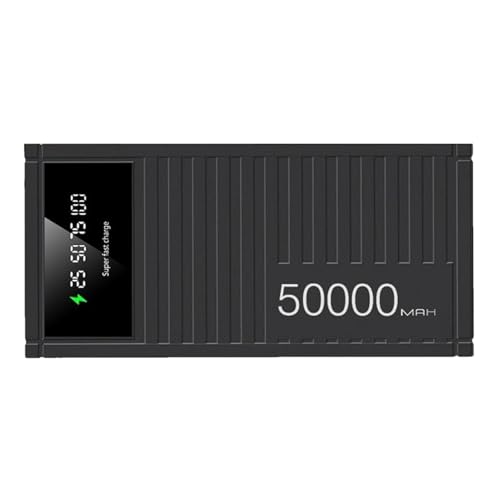 Schnellladebank - Tragbare Ladebank, Schnellladebank mit 50000mAh Kapazität für Telefon, Multifunktionaler Telefonakku mit LED-Display für Wandern, Camping Schnellladebank - Tragbare Ladebank, Schnellladebank mit 50000mAh Kapazität für Telefon, Multifunktionaler Telefonakku mit LED-Display für Wandern, Camping von Ynnhik