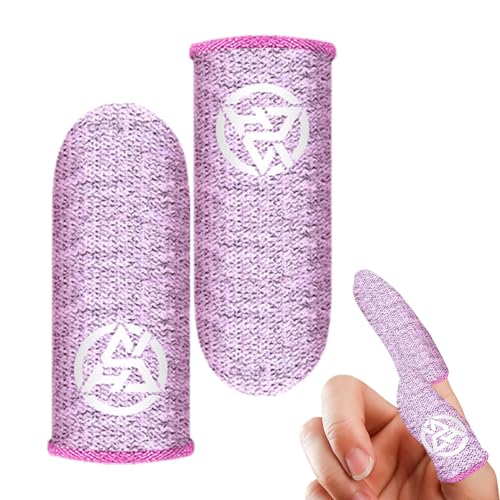 Spiel Finger Sleeves, Finger Hülse für Spiel, Anti-Schweiß Atmungsaktiver Fingerschutz, Hohe Geschicklichkeit, Daumenschutz, Daumenklappen für mobile Spiele, Anfänger, Männer von Ynnhik
