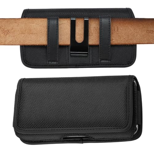 Telefon Gürteltasche - Wasserdichte Handy-Schutzhülle mit elastischem Band - Schwarz Oxford Stoff Handypaket, Handyhalter für 5,5-6,5 Zoll Handys Telefon Gürteltasche - Wasserdichte Handy-Schutzhülle mit elastischem Band - Schwarz Oxford Stoff Handypaket, Handyhalter für 5,5-6,5 Zoll Handys von Ynnhik