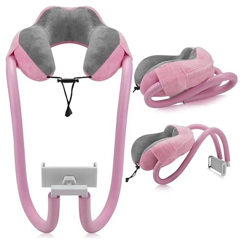 Telefon Nackenkissenhalter - Telefon Kissenhalter für 360 Grad Einstellung, flexible Handy-Halter für Nackenkissen Telefonständer ideal für Heimreisen im Freien von Ynnhik