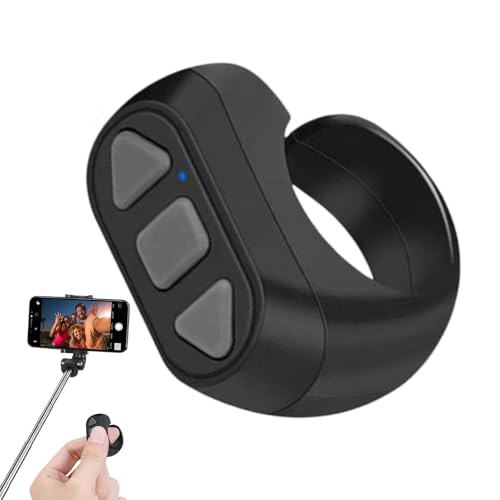 Telefon Scroller Remote, Scrollring - 3 Tasten Telefon Scroller Remote Ring | Wiederaufladbare Smart Ring, Seite Drechsler Clicker für Musik Kurze Videoaufnahme Durchsuchen Präsentation Telefon Scroller Remote, Scrollring - 3 Tasten Telefon Scroller Remote Ring | Wiederaufladbare Smart Ring, Seite Drechsler Clicker für Musik Kurze Videoaufnahme Durchsuchen Präsentation von Ynnhik