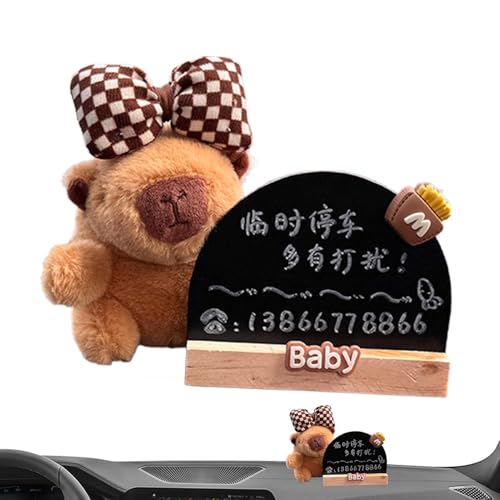 Temporäres Stoppnummernschild, temporäre Parkkarte - Temporäre Nummernschild für Fahrzeuginstrumentenbrett - Capybara Design Car Parking temporäre Stop Number Card für Auto, Geländewagen, LKW Cabrio Temporäres Stoppnummernschild, temporäre Parkkarte - Temporäre Nummernschild für Fahrzeuginstrumentenbrett - Capybara Design Car Parking temporäre Stop Number Card für Auto, Geländewagen, LKW Cabrio von Ynnhik