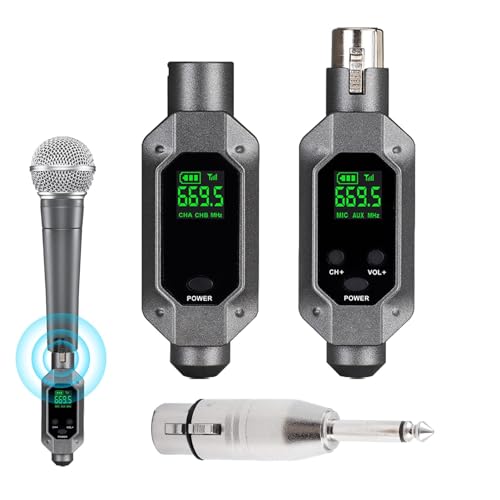 Wireless -Adapter - Microphone Bluetoth -Sender, Compact Audio Connector | Übertragungslose Mikroadapter für PA -Systeme, Mischer, Verstärker, Idee für Bühnenaufführungen, Konferenzen Wireless -Adapter - Microphone Bluetoth -Sender, Compact Audio Connector | Übertragungslose Mikroadapter für PA -Systeme, Mischer, Verstärker, Idee für Bühnenaufführungen, Konferenzen von Ynnhik