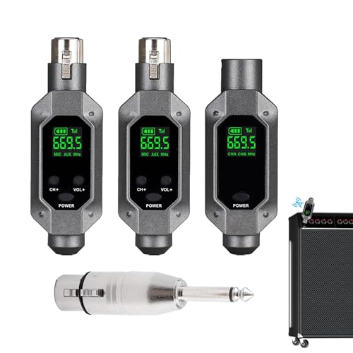 Wireless -Adapter - Microphone Bluetoth -Sender, Compact Audio Connector | Übertragungslose Mikroadapter für PA -Systeme, Mischer, Verstärker, Idee für Bühnenaufführungen, Konferenzen Wireless -Adapter - Microphone Bluetoth -Sender, Compact Audio Connector | Übertragungslose Mikroadapter für PA -Systeme, Mischer, Verstärker, Idee für Bühnenaufführungen, Konferenzen von Ynnhik