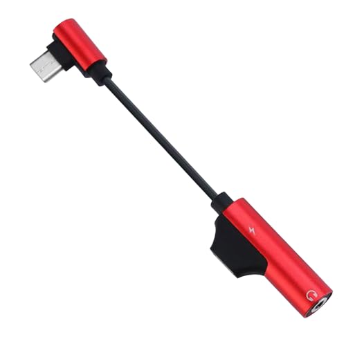 Ynnhik USB C -Audio- und Ladegeräteadapter, Kopfhörer und Ladegerät - Ohrhörer Dongle,2-in-1-bis 3,5-mm-Kopfhörer-Jackadapter Dongle für Mobiltelefone Ynnhik USB C -Audio- und Ladegeräteadapter, Kopfhörer und Ladegerät - Ohrhörer Dongle,2-in-1-bis 3,5-mm-Kopfhörer-Jackadapter Dongle für Mobiltelefone von Ynnhik