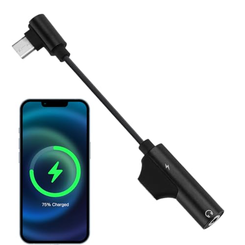 Ynnhik USB C -Kopfhöreradapter mit Ladung, USB C -Audioadapter mit Ladung,Ohrhörer Dongle - 2-in-1-bis 3,5-mm-Kopfhörer-Jackadapter-Konverter für Mobiltelefone Ynnhik USB C -Kopfhöreradapter mit Ladung, USB C -Audioadapter mit Ladung,Ohrhörer Dongle - 2-in-1-bis 3,5-mm-Kopfhörer-Jackadapter-Konverter für Mobiltelefone von Ynnhik