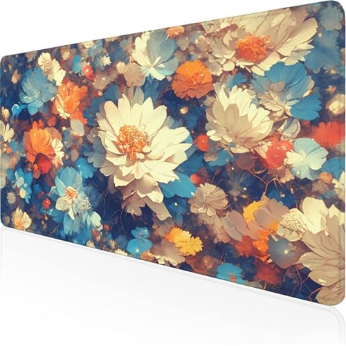BlauMauspad Blumemauspad XXL mit Leder und Rutchfeste Wildleder Wasserfeste Gaming Tischunterlage,groß Vernähte Kanten Anti Rutsch Desk Mat für Unterlage Büro/Home schreibunterlagen 800x300x3mm XY-3 BlauMauspad Blumemauspad XXL mit Leder und Rutchfeste Wildleder Wasserfeste Gaming Tischunterlage,groß Vernähte Kanten Anti Rutsch Desk Mat für Unterlage Büro/Home schreibunterlagen 800x300x3mm XY-3 von Ynulann