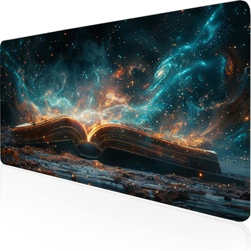 DunkelblauMauspad Buchmauspad XXL mit Leder und Rutchfeste Wildleder Wasserfeste Gaming Tischunterlage, Vernähte Kanten Anti Rutsch Desk Mat Unterlage Büro/Home schreibunterlagen 900x400x3mm XY-217 DunkelblauMauspad Buchmauspad XXL mit Leder und Rutchfeste Wildleder Wasserfeste Gaming Tischunterlage, Vernähte Kanten Anti Rutsch Desk Mat Unterlage Büro/Home schreibunterlagen 900x400x3mm XY-217 von Ynulann