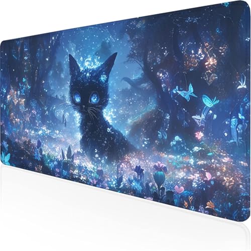 DunkelblauMauspad Katzemauspad XXL mit Leder und Rutchfeste Wildleder Wasserfeste Gaming Tischunterlage, Vernähte Kanten Anti Rutsch Desk Mat Unterlage Büro/Home schreibunterlagen 700x300x3mm XY-9 DunkelblauMauspad Katzemauspad XXL mit Leder und Rutchfeste Wildleder Wasserfeste Gaming Tischunterlage, Vernähte Kanten Anti Rutsch Desk Mat Unterlage Büro/Home schreibunterlagen 700x300x3mm XY-9 von Ynulann
