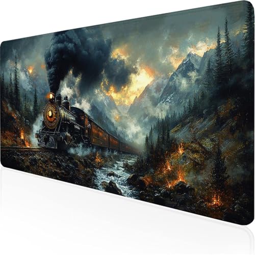 Mauspad Zugmauspad xxl mit Leder und Rutchfeste Wildleder Wasserfeste Gaming Tischunterlage, Mousepad Vernähte Kanten Anti Rutsch Desk Mat für Unterlage Büro/Home schreibunterlagen 1200x400x3mm XY-601 Mauspad Zugmauspad xxl mit Leder und Rutchfeste Wildleder Wasserfeste Gaming Tischunterlage, Mousepad Vernähte Kanten Anti Rutsch Desk Mat für Unterlage Büro/Home schreibunterlagen 1200x400x3mm XY-601 von Ynulann