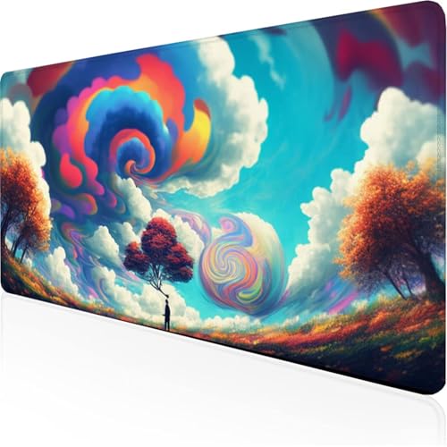 Schreibtischunterlage Blau Mauspad Himmel Rutschfeste Mausmatte Leicht, Reinigen,Wasserdichte Multifunktionales für /Haus/Deko Erweiterter Großer Schreibtisch Schutz Gaming Teppich 800x400x3mm XY-260 Schreibtischunterlage Blau Mauspad Himmel Rutschfeste Mausmatte Leicht, Reinigen,Wasserdichte Multifunktionales für /Haus/Deko Erweiterter Großer Schreibtisch Schutz Gaming Teppich 800x400x3mm XY-260 von Ynulann