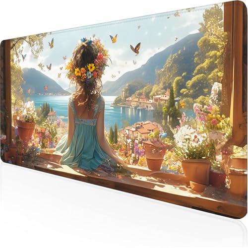Schreibtischunterlage Blau Mauspad Mädchen Rutschfeste Mausmatte Leicht, Reinigen,Wasserdichte Multifunktionales für /Haus/Deko Erweiterter Großer Schreibtisch Schutz Gaming Teppich 700x300x3mm XY-40 Schreibtischunterlage Blau Mauspad Mädchen Rutschfeste Mausmatte Leicht, Reinigen,Wasserdichte Multifunktionales für /Haus/Deko Erweiterter Großer Schreibtisch Schutz Gaming Teppich 700x300x3mm XY-40 von Ynulann