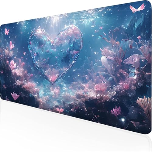 Schreibtischunterlage Blau Mauspad Meer Rutschfeste Mausmatte Leicht, Reinigen,Wasserdichte Multifunktionales für Büro/Haus/Deko Erweiterter Großer Schreibtisch Schutz Gaming Teppich 700x300x3mm XY-16 Schreibtischunterlage Blau Mauspad Meer Rutschfeste Mausmatte Leicht, Reinigen,Wasserdichte Multifunktionales für Büro/Haus/Deko Erweiterter Großer Schreibtisch Schutz Gaming Teppich 700x300x3mm XY-16 von Ynulann