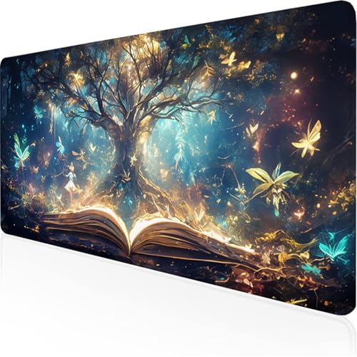 Schreibtischunterlage Dunkelblau Mauspad Baum rutschfeste Mausmatte Leicht, Reinigen,wasserdichte Multifunktionales Mousepad für/Haus/Deko Großer Schreibtisch Schutz Gaming Teppich 600x300x3mm XY-66 Schreibtischunterlage Dunkelblau Mauspad Baum rutschfeste Mausmatte Leicht, Reinigen,wasserdichte Multifunktionales Mousepad für/Haus/Deko Großer Schreibtisch Schutz Gaming Teppich 600x300x3mm XY-66 von Ynulann