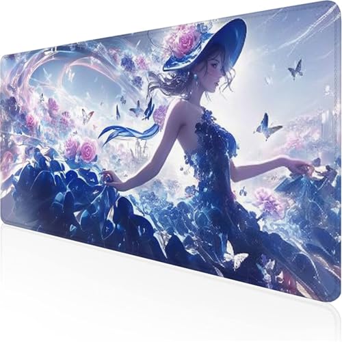 Schreibtischunterlage Dunkelblau Mauspad Frau Rutschfeste Mausmatte Leicht, Reinigen,Wasserdichte Multifunktionales Mousepad für Büro/Haus/Deko Großer Schreibtisch Gaming Teppich 700x300x3mm XY-174 Schreibtischunterlage Dunkelblau Mauspad Frau Rutschfeste Mausmatte Leicht, Reinigen,Wasserdichte Multifunktionales Mousepad für Büro/Haus/Deko Großer Schreibtisch Gaming Teppich 700x300x3mm XY-174 von Ynulann
