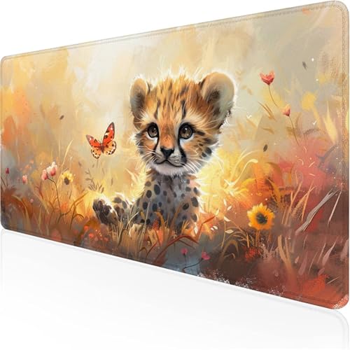 Schreibtischunterlage Orange Mauspad Leopard rutschfeste Mausmatte Leicht, Reinigen,wasserdichte Multifunktionales Mousepad für/Haus/Deko Großer Schreibtisch Schutz Gaming Teppich 600x300x3mm XY-272 Schreibtischunterlage Orange Mauspad Leopard rutschfeste Mausmatte Leicht, Reinigen,wasserdichte Multifunktionales Mousepad für/Haus/Deko Großer Schreibtisch Schutz Gaming Teppich 600x300x3mm XY-272 von Ynulann