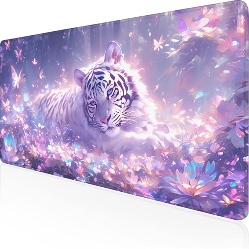 Schreibtischunterlage Rosa Mauspad Tiger Rutschfeste Mausmatte Leicht, Reinigen,Wasserdichte Multifunktionales für/Haus/Deko Erweiterter Großer Schreibtisch Schutz Gaming Teppich 800x400x3mm XY-154 Schreibtischunterlage Rosa Mauspad Tiger Rutschfeste Mausmatte Leicht, Reinigen,Wasserdichte Multifunktionales für/Haus/Deko Erweiterter Großer Schreibtisch Schutz Gaming Teppich 800x400x3mm XY-154 von Ynulann
