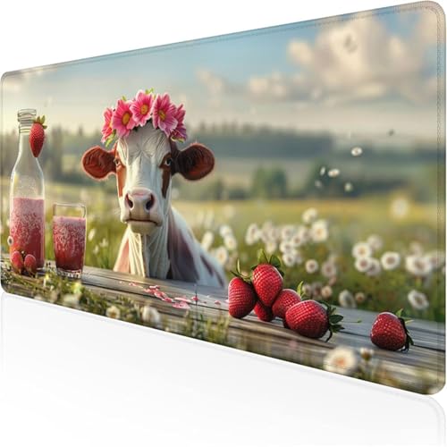 Schreibtischunterlage Rot Mauspad Milchkuh Rutschfeste Mausmatte Leicht, Reinigen,Wasserdichte Multifunktionales für /Haus/Deko Erweiterter Großer Schreibtisch Schutz Gaming Teppich 600x300x3mm XY-262 Schreibtischunterlage Rot Mauspad Milchkuh Rutschfeste Mausmatte Leicht, Reinigen,Wasserdichte Multifunktionales für /Haus/Deko Erweiterter Großer Schreibtisch Schutz Gaming Teppich 600x300x3mm XY-262 von Ynulann