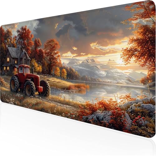 Schreibtischunterlage Rot Mauspad Traktor Rutschfeste Mausmatte Leicht, Reinigen,Wasserdichte Multifunktionales für/Haus/Deko Erweiterter Großer Schreibtisch Schutz Gaming Teppich 900x400x3mm XY-144 Schreibtischunterlage Rot Mauspad Traktor Rutschfeste Mausmatte Leicht, Reinigen,Wasserdichte Multifunktionales für/Haus/Deko Erweiterter Großer Schreibtisch Schutz Gaming Teppich 900x400x3mm XY-144 von Ynulann