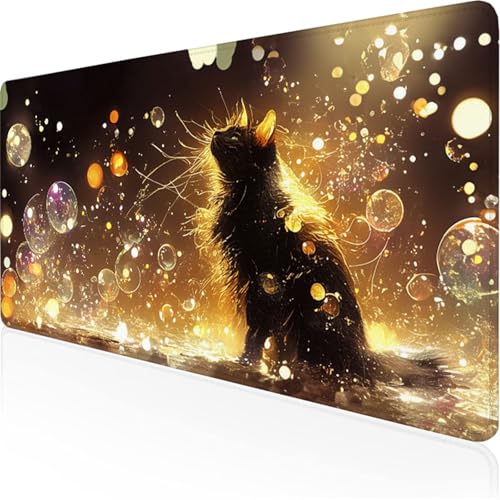 Schreibtischunterlage Schwarz Mauspad Tier Rutschfeste Mausmatte Leicht, Reinigen,Wasserdichte Multifunktionales für /Haus/Deko Erweiterter Großer Schreibtisch Schutz Gaming Teppich 800x400x3mm XY-98 Schreibtischunterlage Schwarz Mauspad Tier Rutschfeste Mausmatte Leicht, Reinigen,Wasserdichte Multifunktionales für /Haus/Deko Erweiterter Großer Schreibtisch Schutz Gaming Teppich 800x400x3mm XY-98 von Ynulann