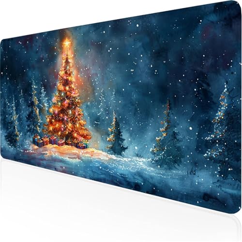 Schreibtischunterlage Schwarz Mauspad Weihnachten Rutschfeste Mausmatte Leicht, Reinigen,Wasserdichte Multifunktionales für Büro/Haus/Deko Großer Schreibtisch Schutz Gaming Teppich 800x300x3mm XY-240 Schreibtischunterlage Schwarz Mauspad Weihnachten Rutschfeste Mausmatte Leicht, Reinigen,Wasserdichte Multifunktionales für Büro/Haus/Deko Großer Schreibtisch Schutz Gaming Teppich 800x300x3mm XY-240 von Ynulann